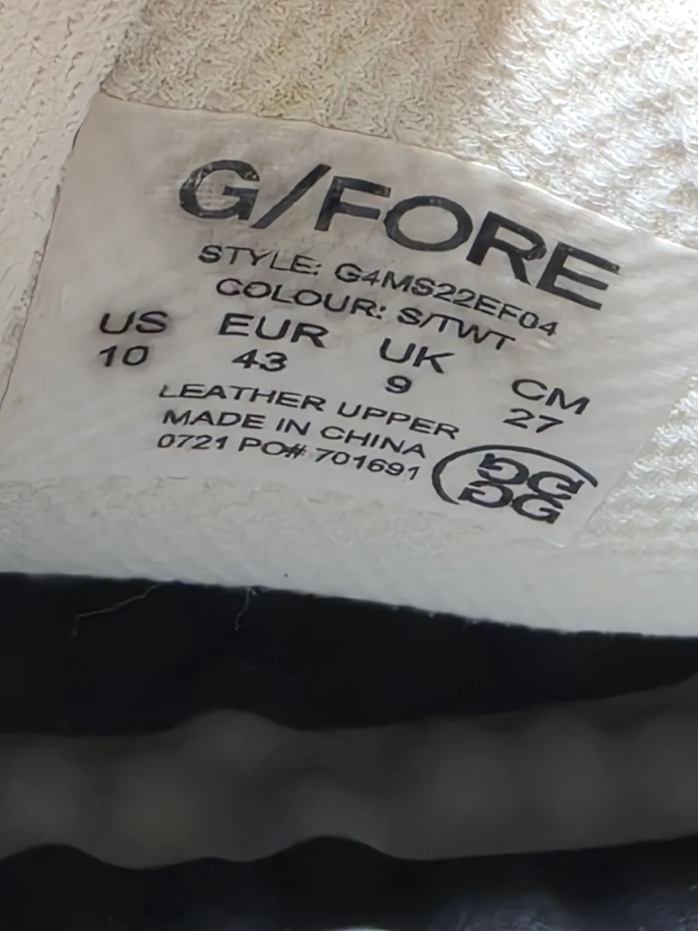G/FORE wear seen